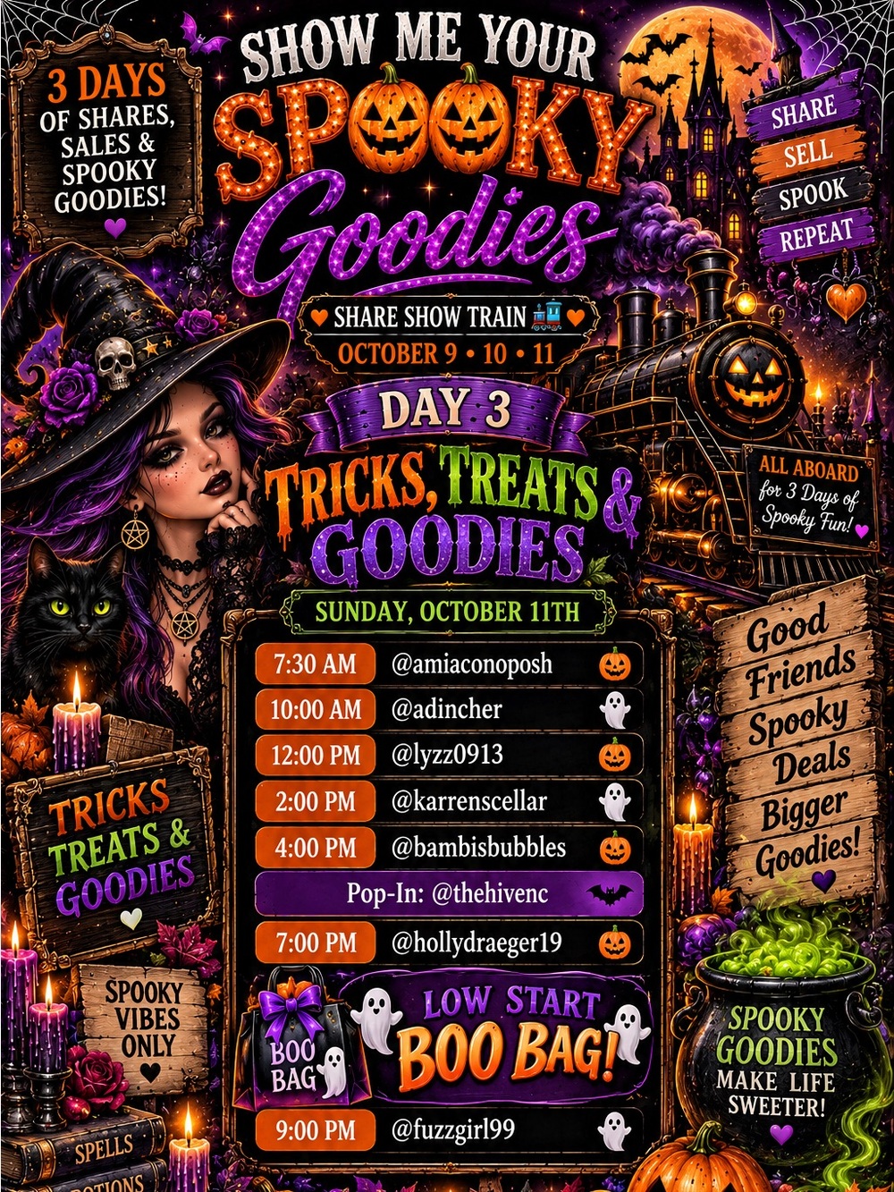 🎃🚂 SHOW ME YOUR SPOOKY GOODIES - 3 DAY SHARE SHOW TRAIN! 👻💜 - Picture 4 of 5